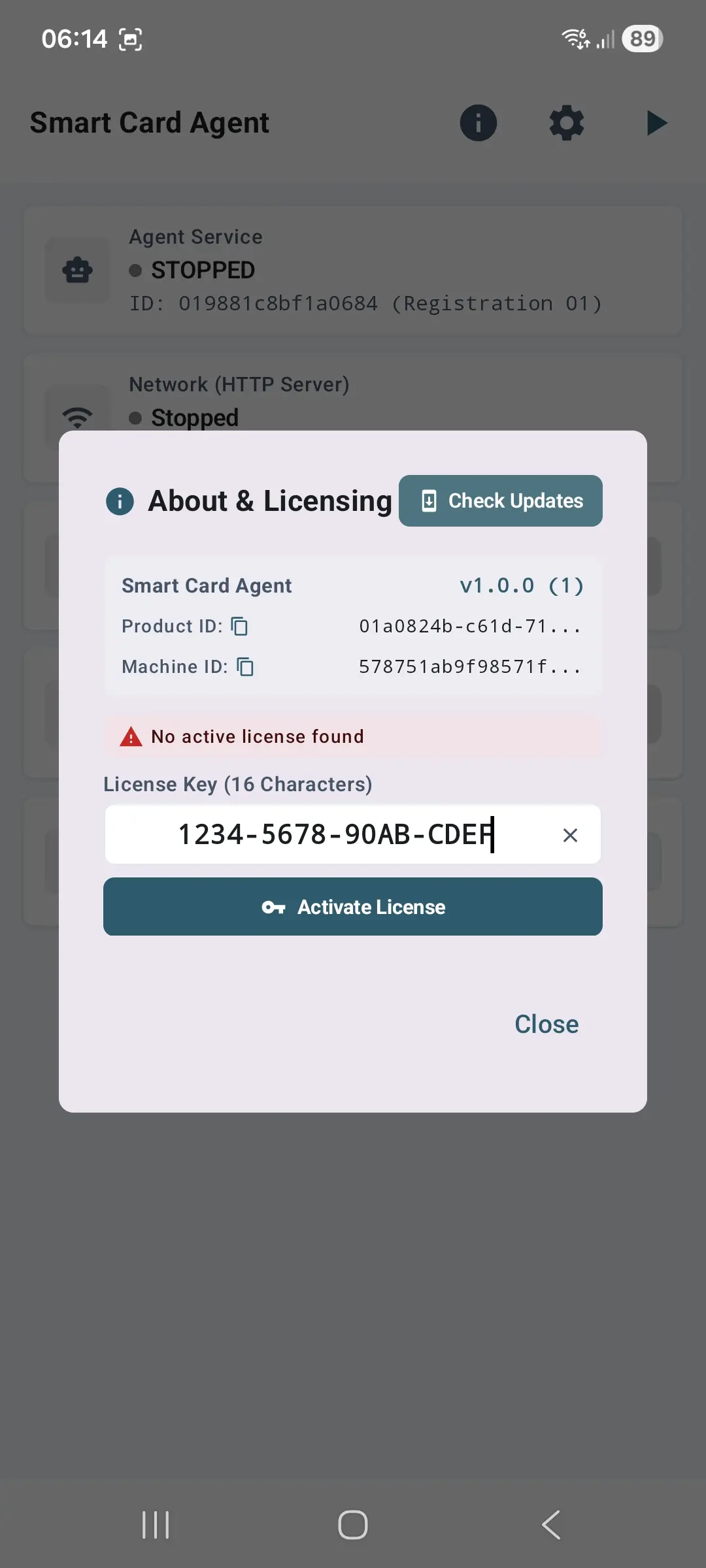 ขั้นตอนที่ 10: กรอก License Key